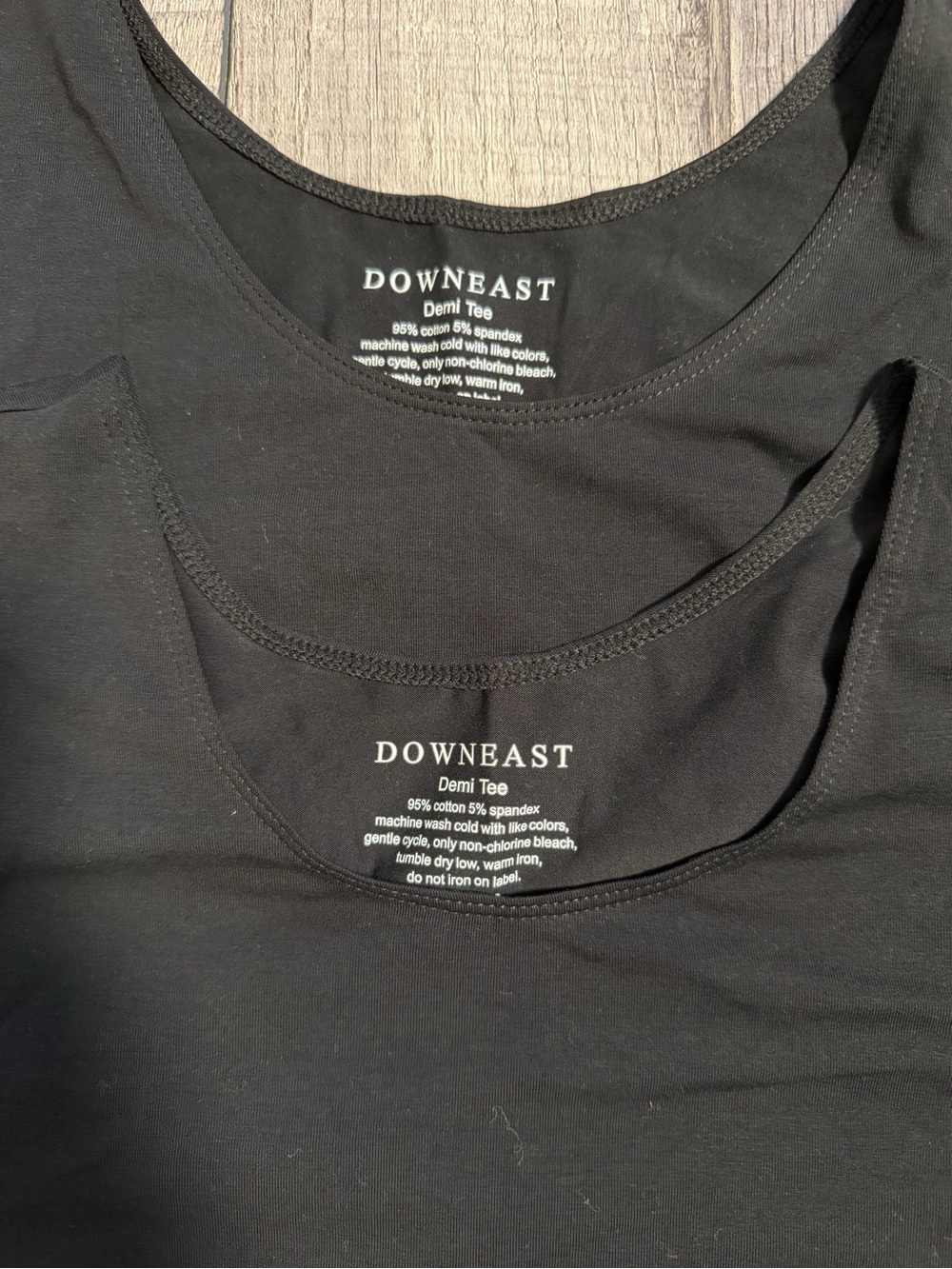 NWT DownEast Demi half tee duo in extra small 
Layering tees cap sleeve - Picture 6 of 6